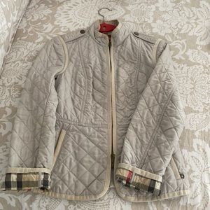 Beige Burberry coat